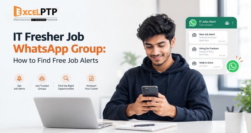 IT fresher job WhatsApp alerts and entry-level software career opportunities for graduates in India